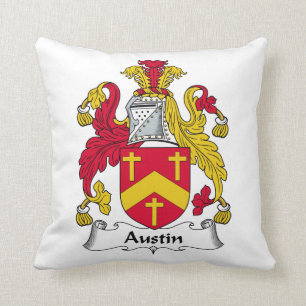 Austin familjvapensköld kudde