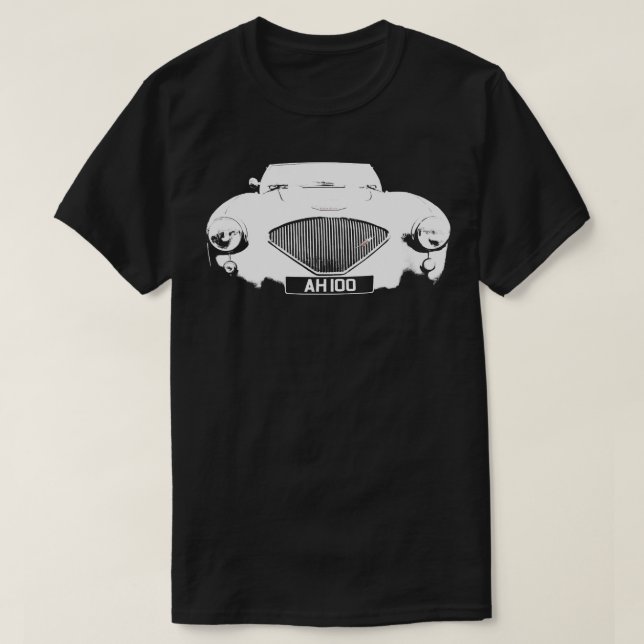 Austin Healey 100 1950-talets klassiska brittiska  T Shirt (Design framsida)