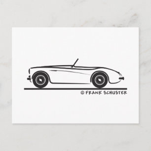 Austin Healey 100 Vykort