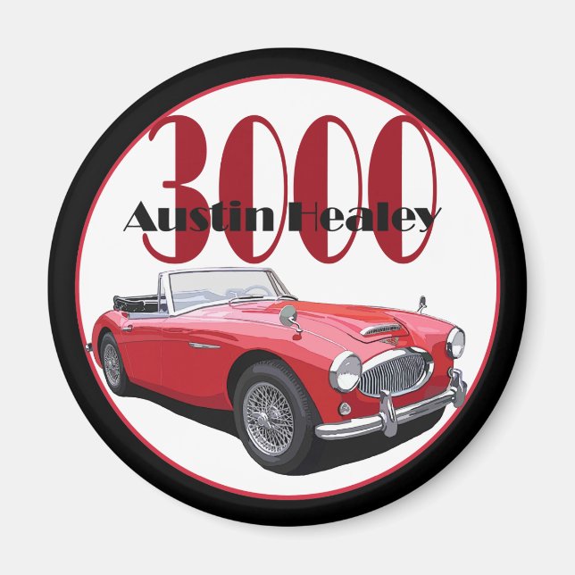 Austin Healey 3000 Magnet (Framsidan)