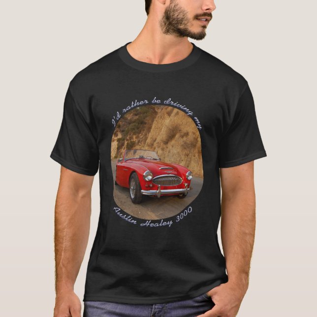 Austin Healey 3000 manar T-tröja T-shirt (Framsida)