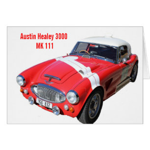 Austin Healey 3000 MK 111 Hälsningskort