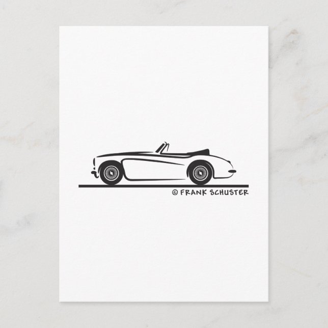 Austin Healey 3000 MK II Vykort (Framsida)