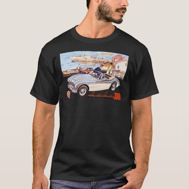 AUSTIN HEALEY 3000 MK III SPORTS CONVERTIBLE Class T Shirt (Framsida)