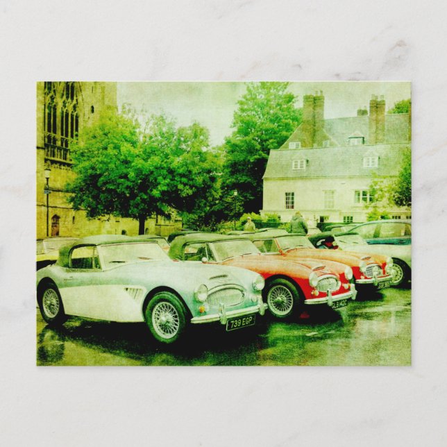 Austin-Healey Classic Car Postcard Vykort (Framsida)