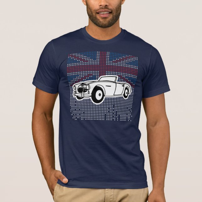 Austin-Healey facklig jack T Shirt (Framsida)