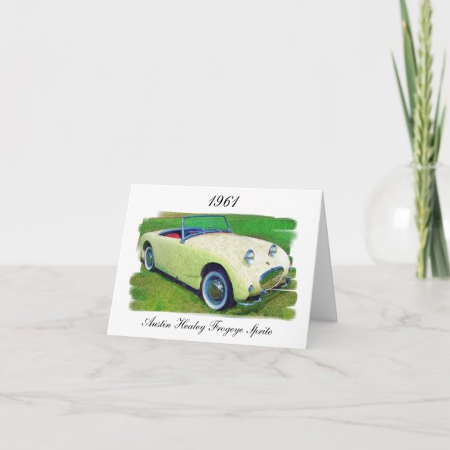 Austin Healey Frogeye Sprite, 1961 Kort (Framsida)
