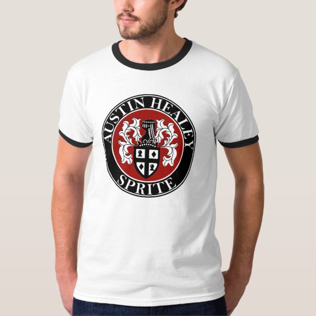 Austin Healey Sprite Car Classic Hiking Anka Tee Shirt (Framsida)