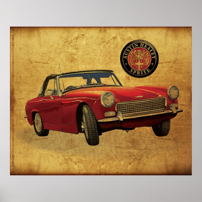 Austin Healey Sprite Poster (Framsidan)