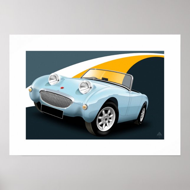 Austin Healey Sprite Poster (Framsidan)