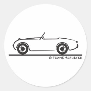 Austin Healey Sprite Runt Klistermärke