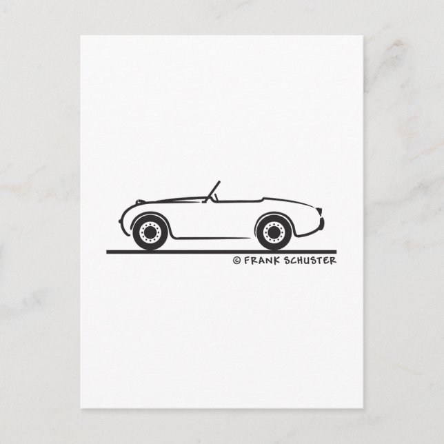 Austin Healey Sprite Vykort (Framsida)