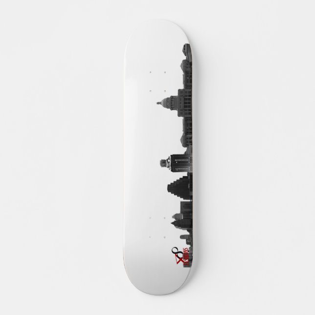 Austin horisont skateboard bräda 19,5 cm (Framsida)
