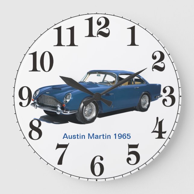 Austin Martin 1965 for Acrylic Wall Clock Stor Klocka (Framsida)