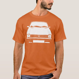 Austin Metro 1980 s klassisk monoblock vit T Shirt