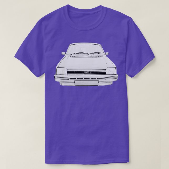 Austin Metro 1980 s klassisk monokrom T Shirt (Design framsida)