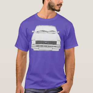 Austin Metro 1980 s klassisk monokrom T Shirt