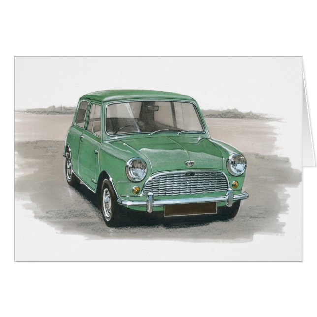 Austin Mini MkI Hälsningskort (Framsidan Horizontal)