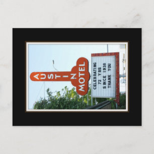 Austin Motel-vykort Vykort