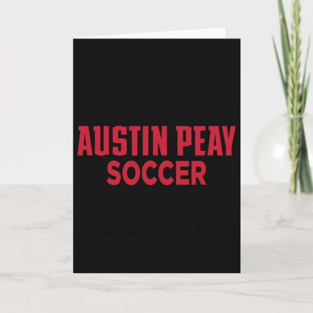 Austin Peay State University Governors Fotboll Nca Kort (Framsida)