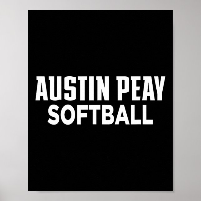 Austin Peay State University Softll Governors Appa Poster (Framsidan)