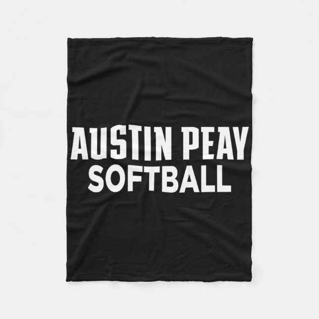Austin Peay State University Softll Governors kläd Fleecefilt (Framsidan)