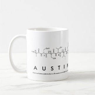 Austin peptide namn mugg