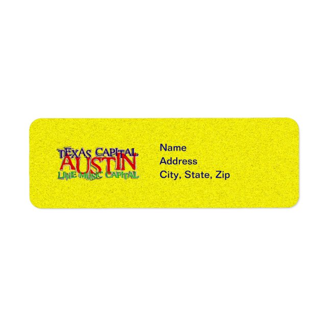 AUSTIN RETURADRESS ETIKETT (Framsidan)