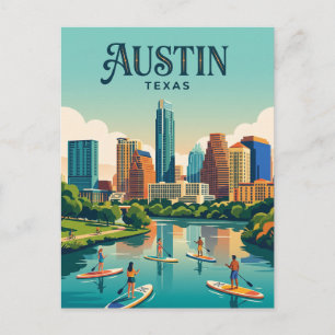 Austin Siluett USA Vykort