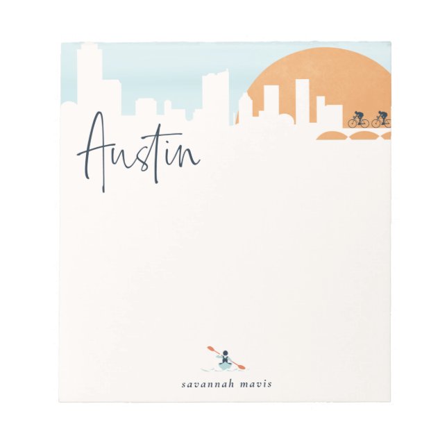 Austin Skyline Anteckningsblock (Framsida)