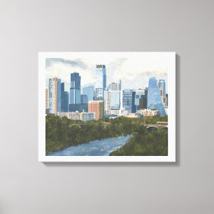 Austin Skyline Canvastryck