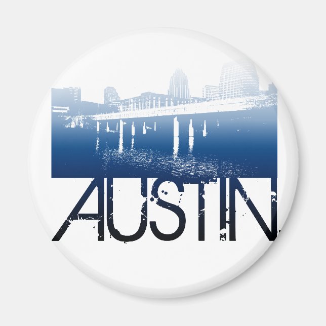 Austin Skyline Design Magnet (Framsidan)