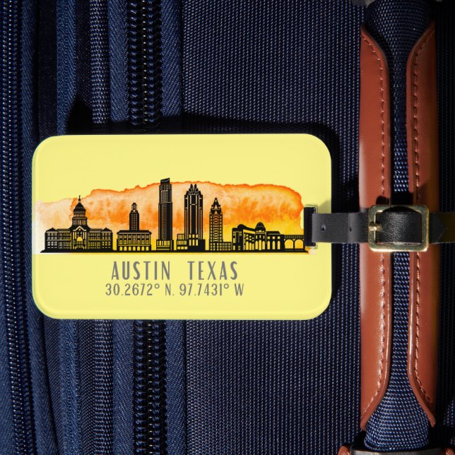 Austin Skyline Latitude Bagagebricka (Framsida Insitu 4)