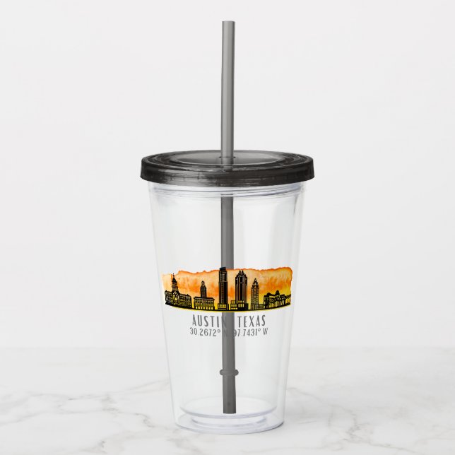Austin Skyline Latitude  Take Away Mugg (Framsida)