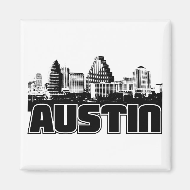 Austin Skyline Magnet (Framsidan)