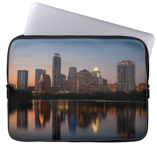 Austin Skyline - Modern Texas Stad Design Laptop Fodral