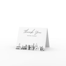 Austin Skyline Sketch Tom Tacks Tackkort