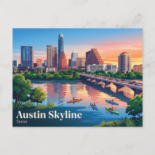 Austin Skyline USA Vykort