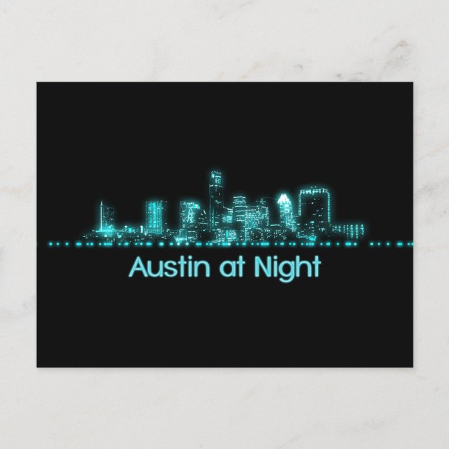 Austin Skyline Vykort (Framsida)