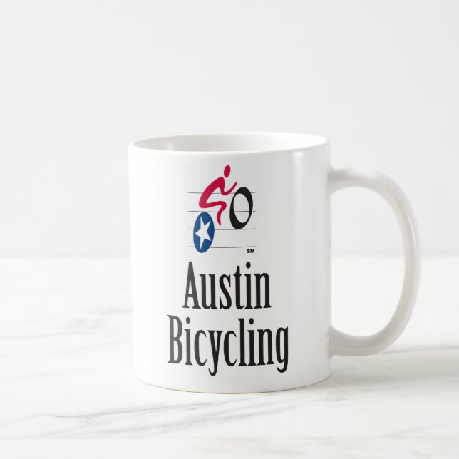 Austin som cyklar muggen kaffemugg (Höger)