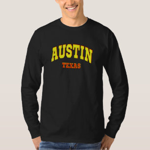 Austin State of Texas Sporty Aesthetic Design City T Shirt