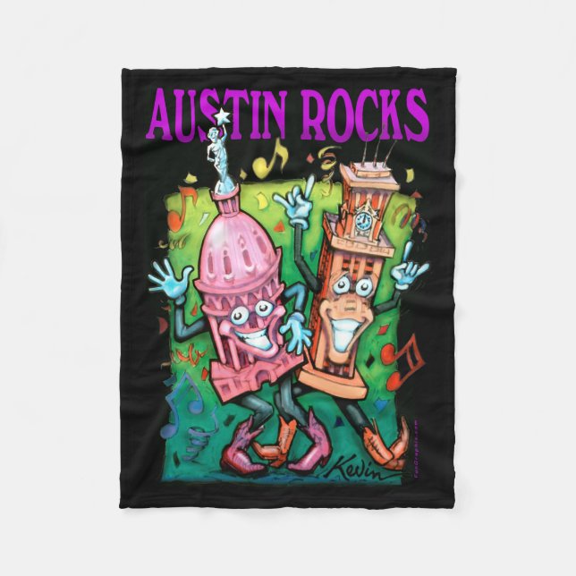 Austin Sten Fleecefilt (Framsidan)