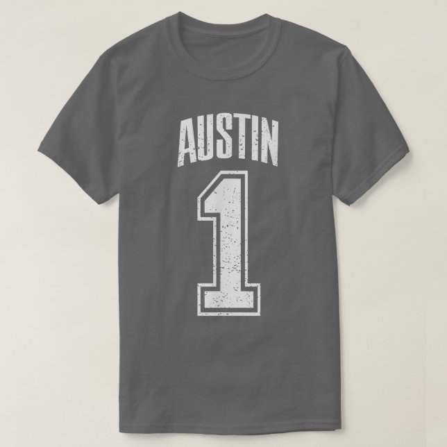 Austin Supporter nummer 1 Underbarare Fläkt  T Shirt (Design framsida)