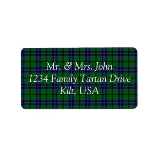 Austin Tartan Label Adressetikett
