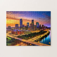 Austin Texas Art 4 Photo Puzzle Skyline Art Austin