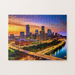 Austin Texas Art 4 Photo Puzzle Skyline Art Austin Pussel