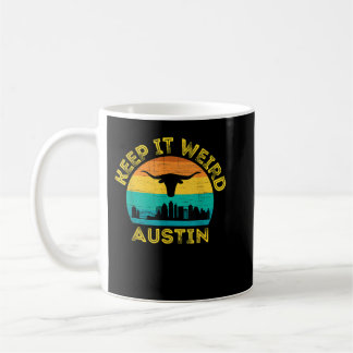 Austin, Texas Behålla IT Konstig Longhorn Kaffemugg