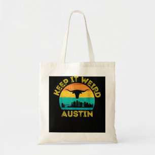 Austin, Texas Behålla IT Konstig Longhorn Tygkasse