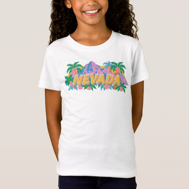 Austin Texas Blommig Grafisk T-Shirt (Framsida)