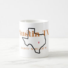 Austin Texas Burnt Orange Mugg